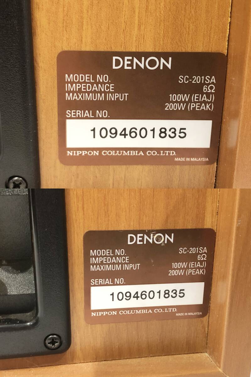 DENON デノン デンオン DRA-F100 DCD-F100 DMD-F100 DRR-F100 SC-201SAペア ミニコンポ 動作確認済 現状品 AE063160_画像8
