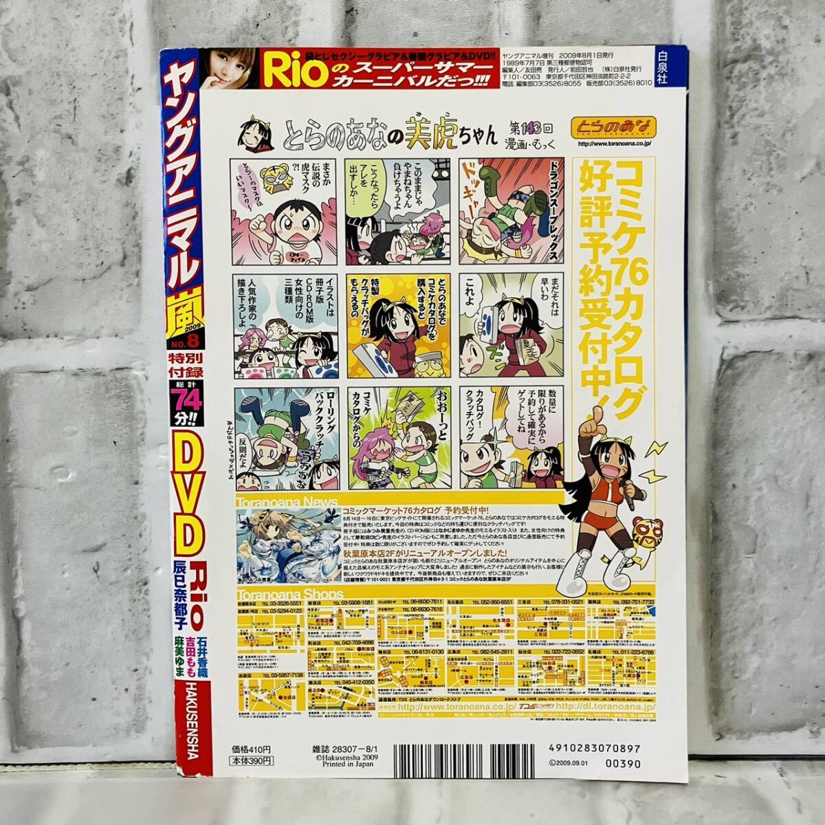 雑誌 切り抜き ヤングアニマル嵐 2009 8/1 No.8 Rio 西田麻衣 辰巳奈都子 石井香織 吉田もも 麻美ゆま タレント グラビア 水着 A51520_画像9