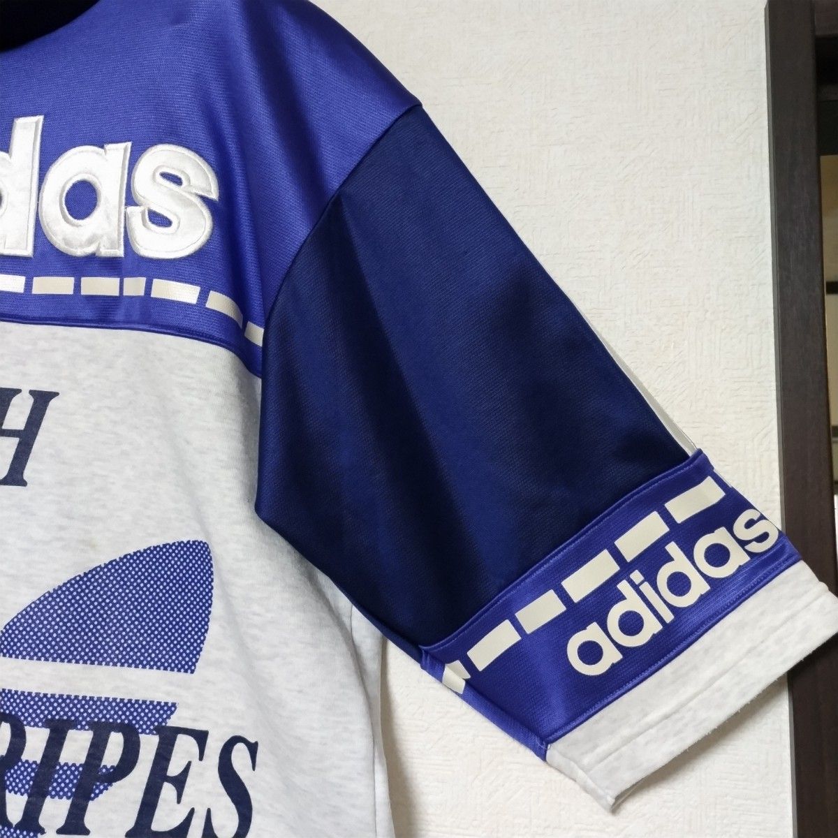 adidas アディダス DESCENTE デサント ビッグトレフォイル オーバーサイズ スウェット シャツ トレーナー M-L