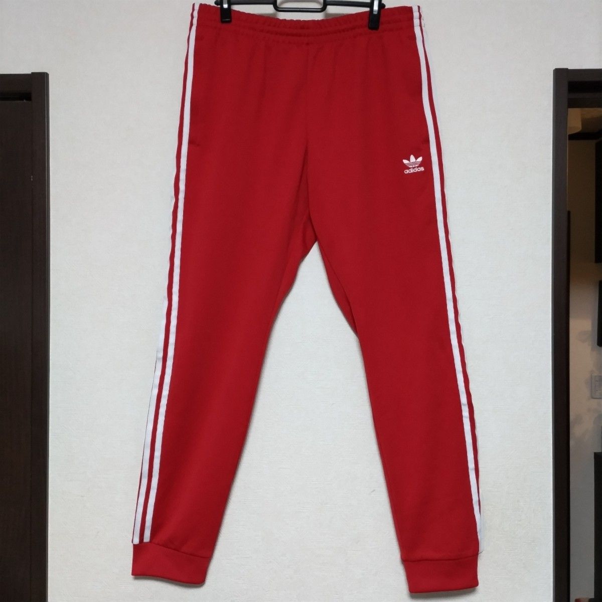 adidas アディダス SST TRACK PANTS スーパースター トラックパンツ ジャージ レッド 2XO(4L)