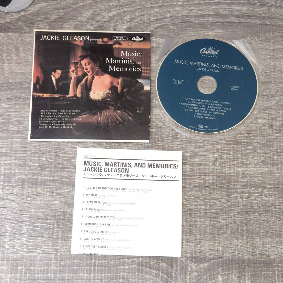 【CD】 紙ジャケット JACKIE GLEASON presents Music Martinis and Memories TOCJ-66153 ジャッキー グリースン ミュージック マティーニ_画像1