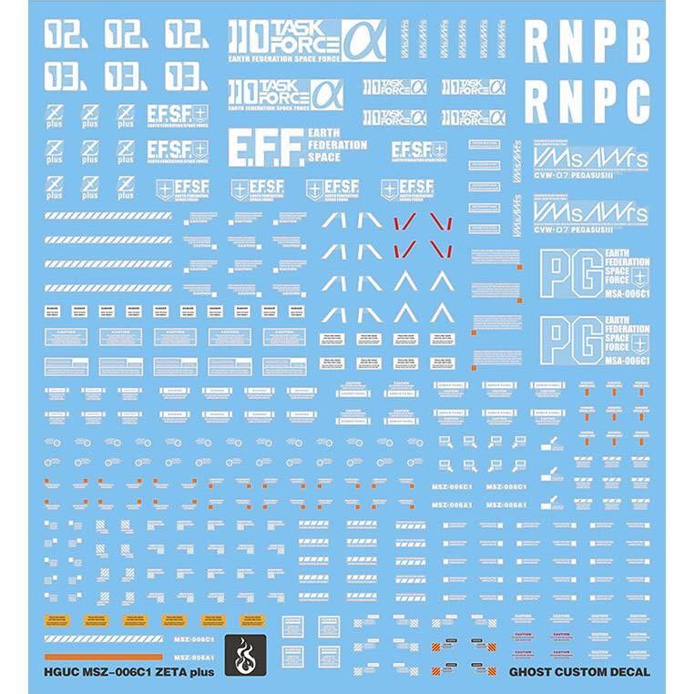 HG 1/144 Z PLUS C1用水転写式デカール　並行輸入品_画像2