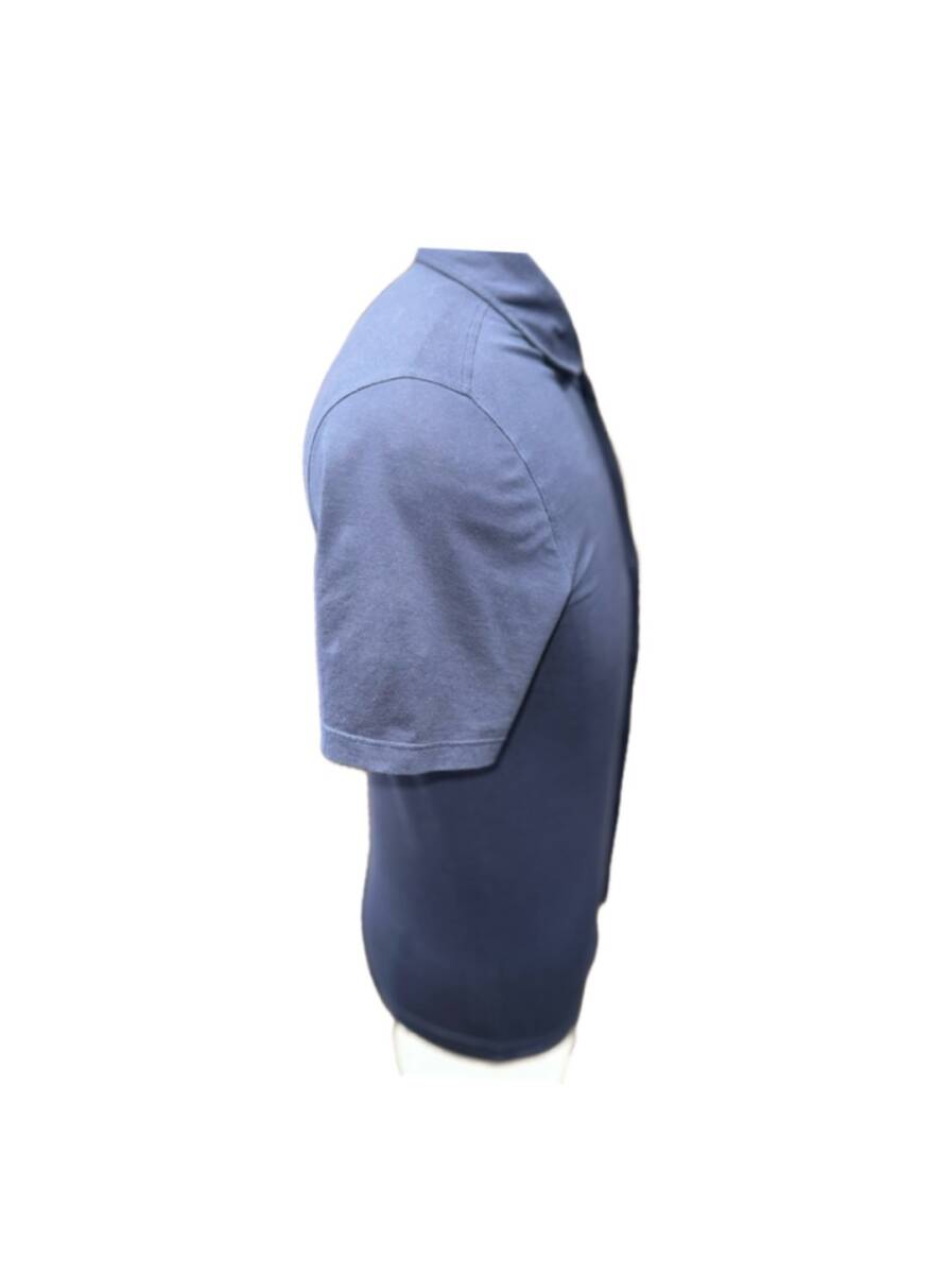 CRUCIANI クルチアーニ 44サイズ 半袖 ネイビーシャツ ストレッチシャツ イタリア製 イタリアンカジュアル 激安_画像4