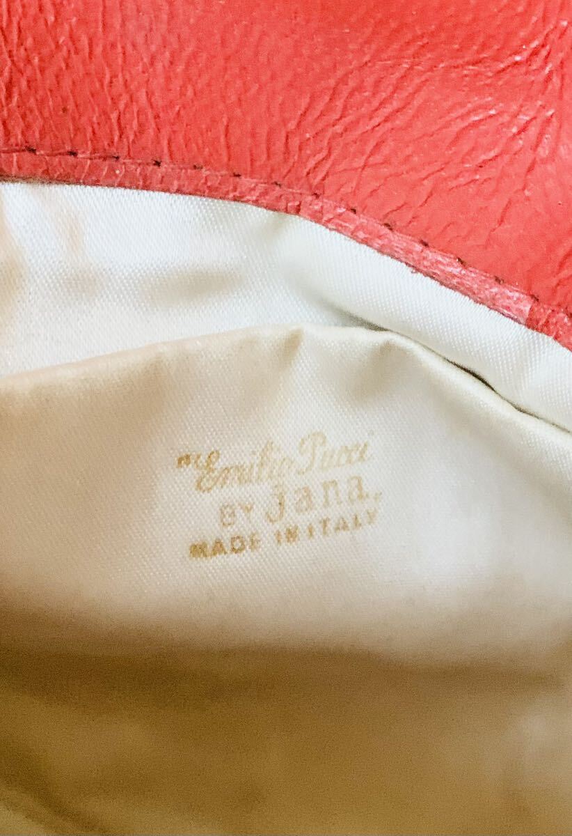  Vintage EmilioPucci Emilio Pucci bell bed clutch bag red series 