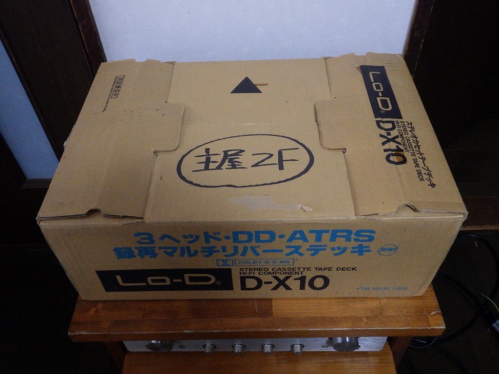 Lo-D D-X10 3 head auto Rebirth cassette deck [ defect have * present condition goods, original box attaching ]