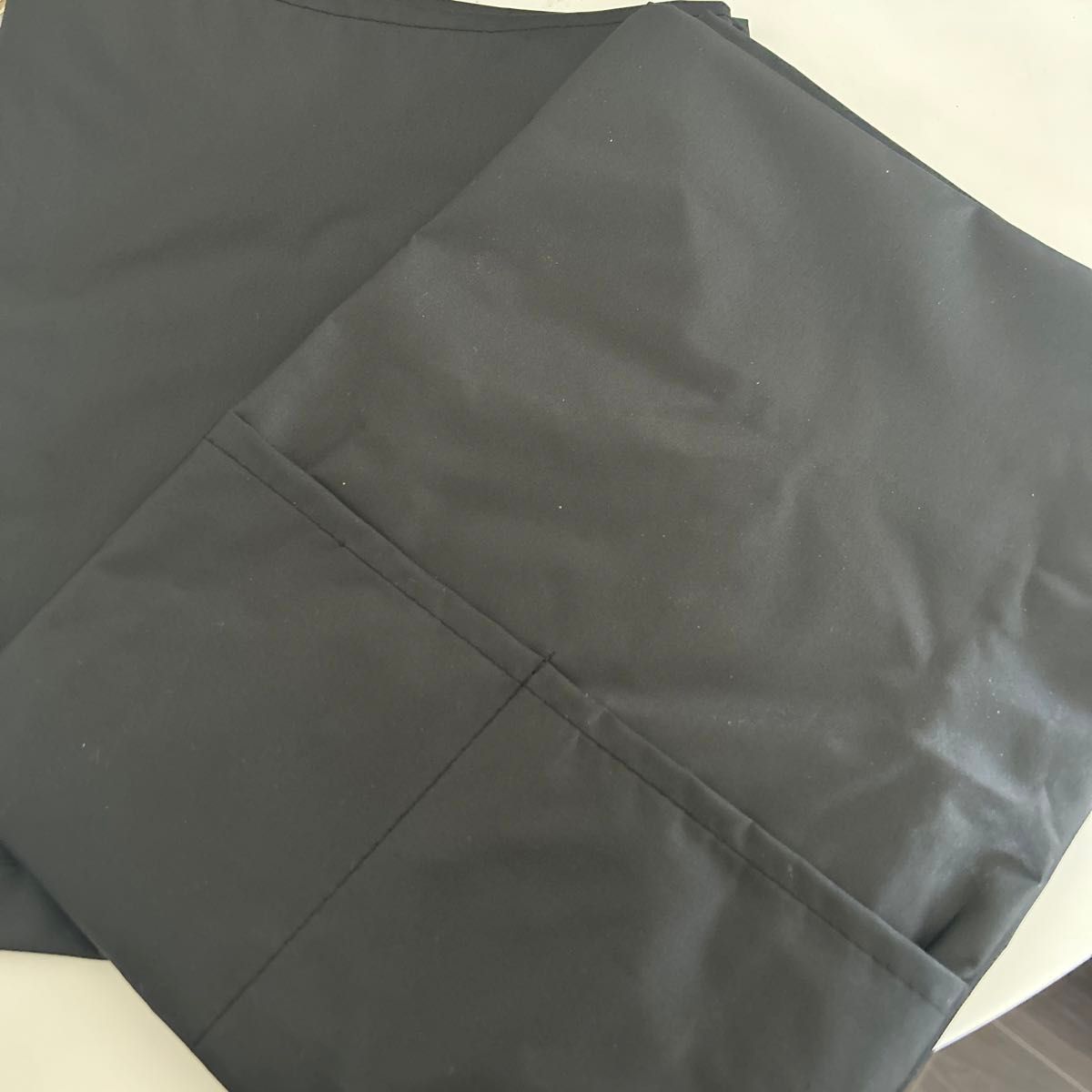 ２枚セット エプロン ブラック フリーサイズ ポケットあり シンプル 男女兼用　水仕事  おしゃれ 黒　水に強い　洗い替え