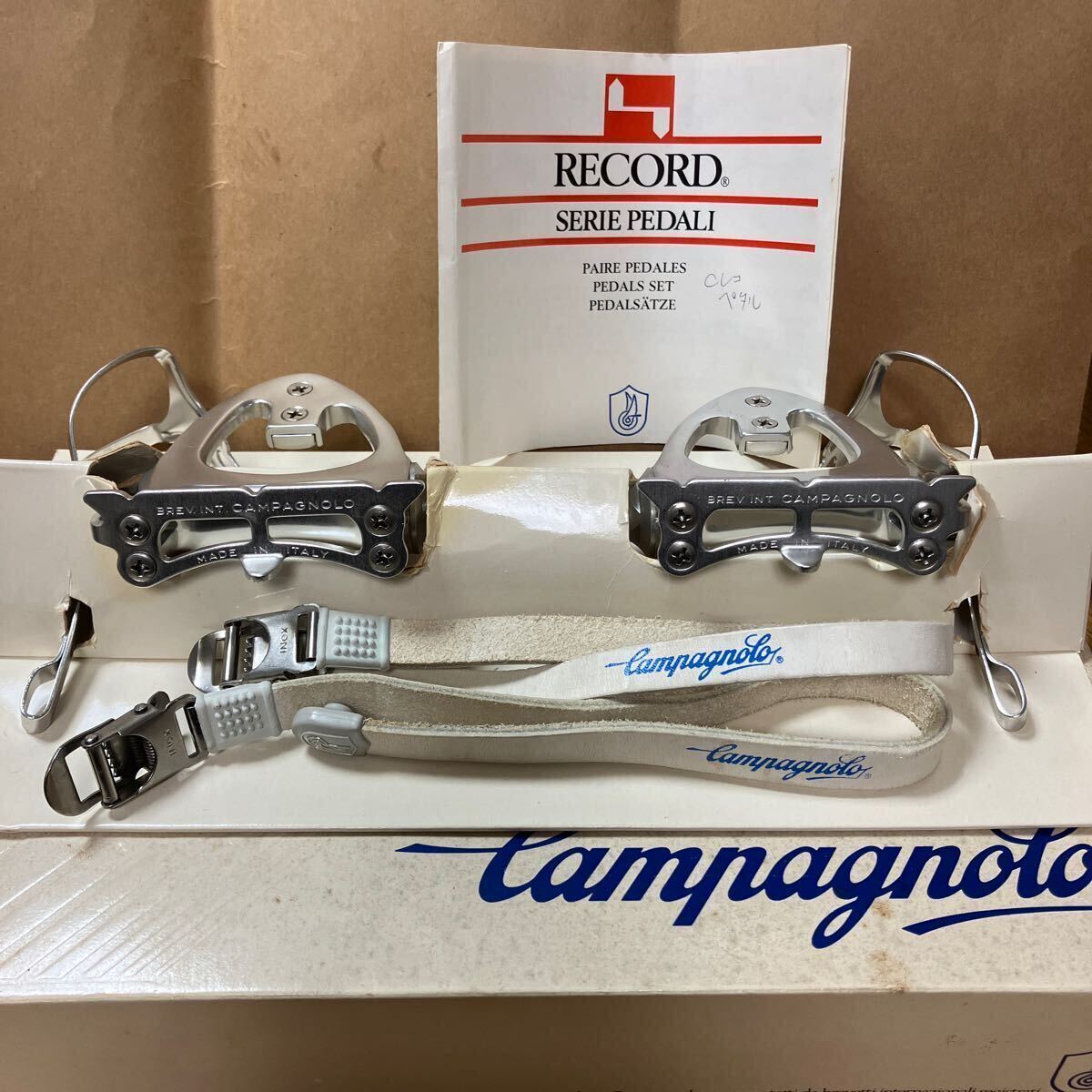 美中古 Campagnolo C Record エアロペダル 箱ダメージ有 / カンパニョーロ Cレコ コルサレコード フラットペダル Cレコード ビンテージ