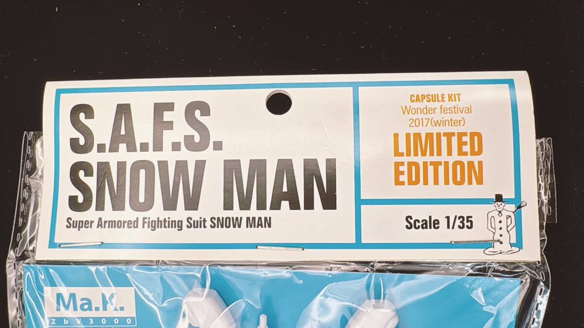 [ new goods unopened ] Ma.K 1/35 SAFS Snow Man snowman masi-nen