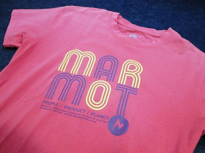  mountain girl Marmot *.. speed . short sleeves T M size * postage 230 jpy ~