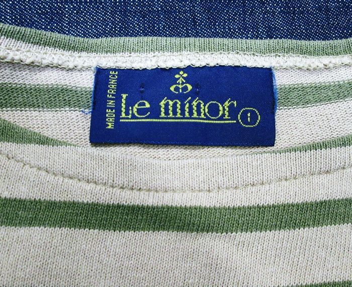  France made Le minor bus k shirt 7 minute sleeve * postage 230 jpy ~