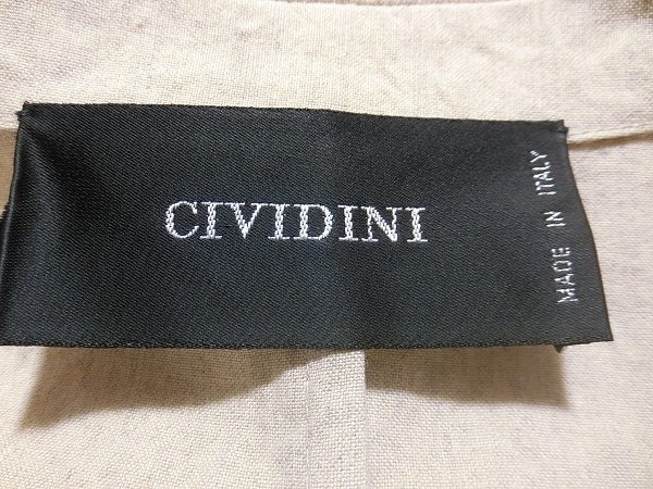 イタリア製　CIVIDINI　チヴィディーニ　リネン混　スカート　セットアップスーツ　ベージュ　４０_画像5