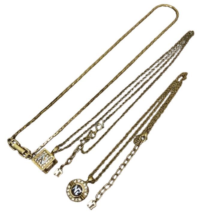 *[ necklace . summarize ]NR/NINA RICCI/ Nina Ricci /GIVENCHY Givenchy lady's accessory / necklace 3 pcs set *22759