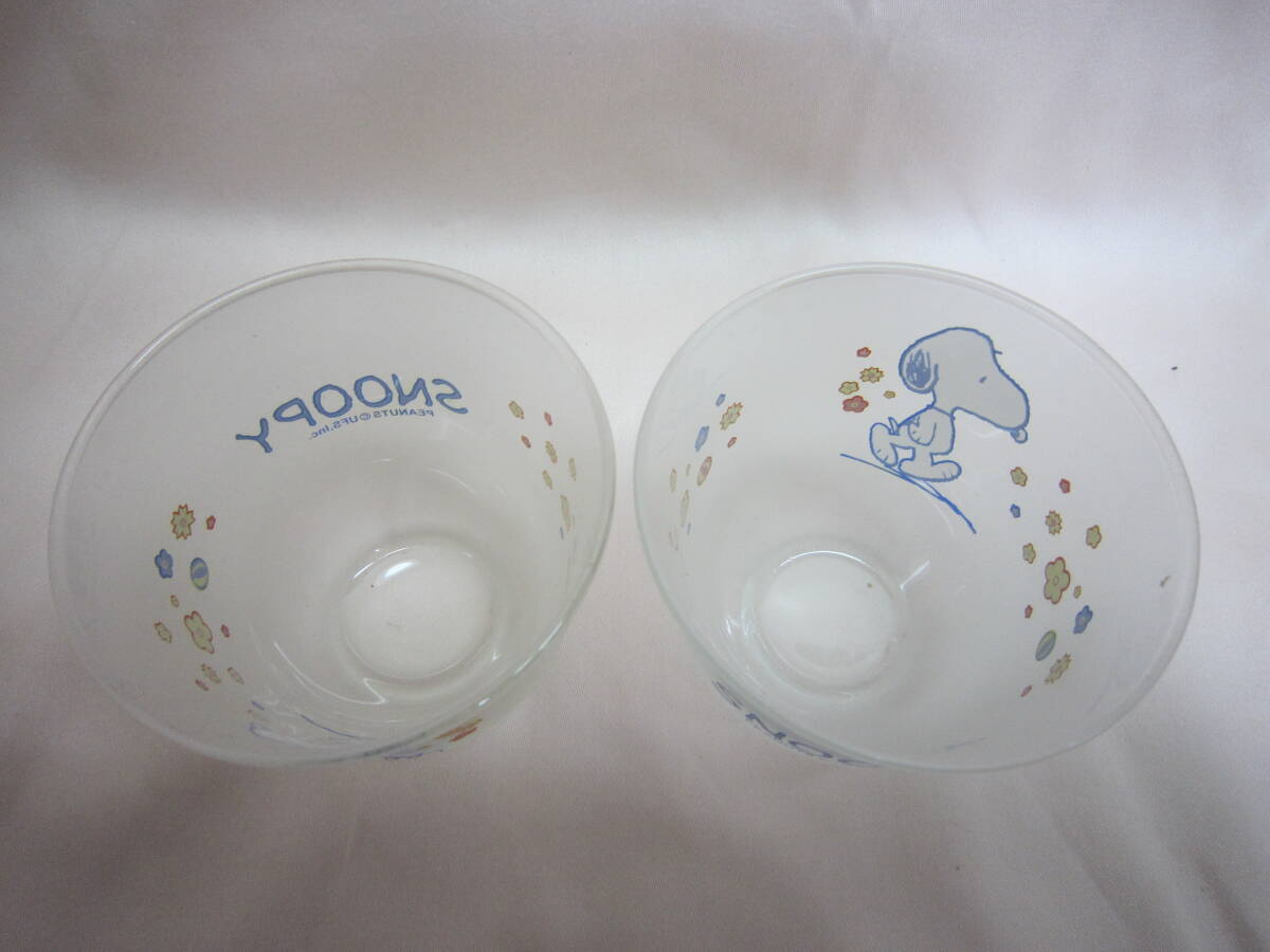 Ｌ７５３　スヌーピー　SNOOPY　WOODSTOCK　お皿　スープ皿　コップ　グラス　PEANUTS　非売品　セット　まとめて_画像7