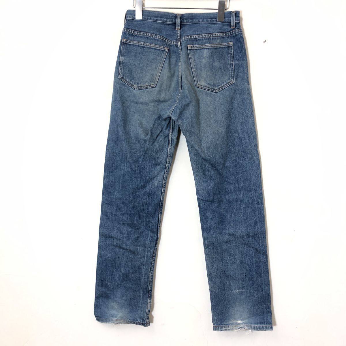 G982-F-N◆ APC アーペーセー デニムパンツ ジーンズ ボタンフライ ボトムス ◆ size31 コットン100 インディゴ 古着 メンズ_画像6