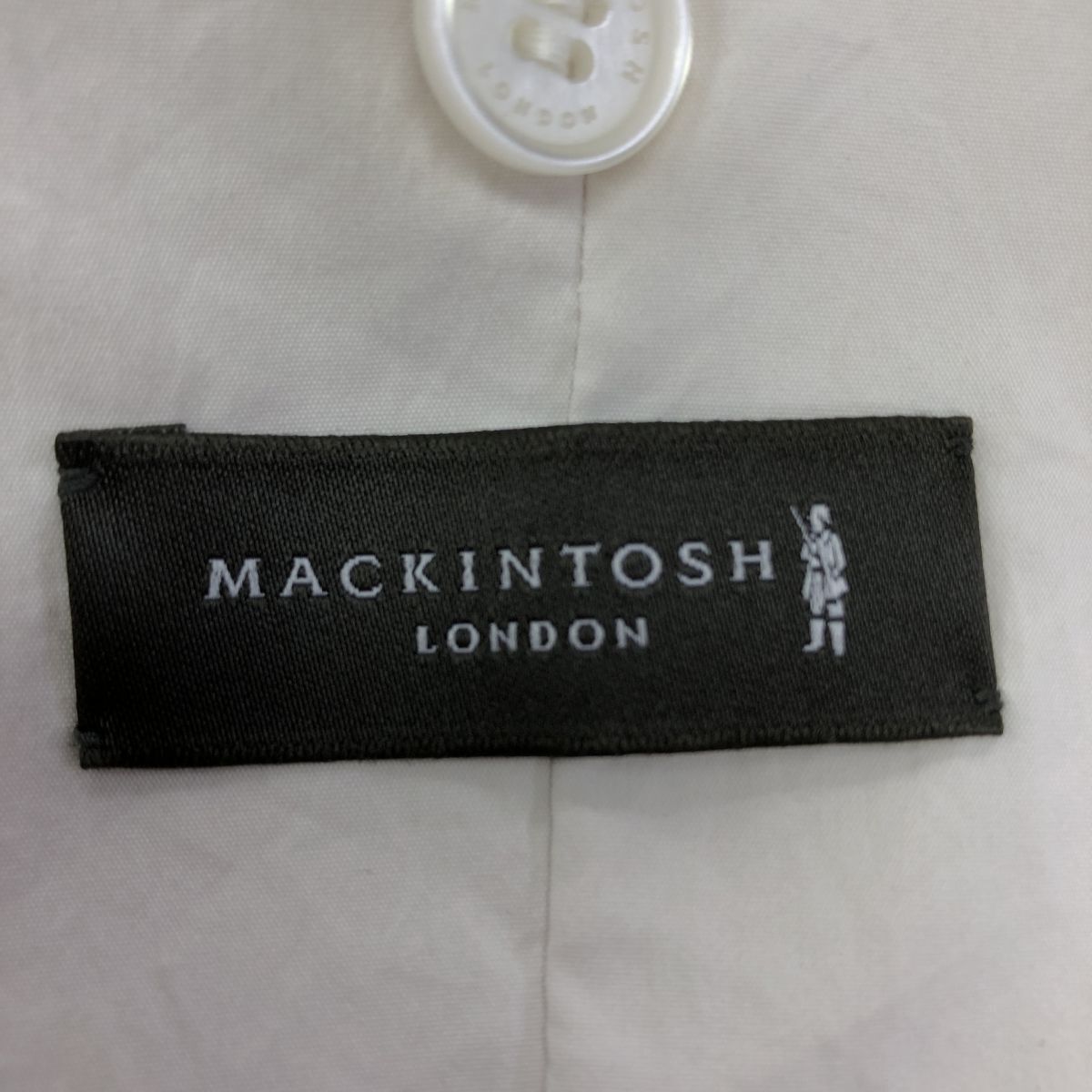 G890-T◆MACKINTOSH マッキントッシュ ブレザー テーラードジャケット 1B 無地 ステッチ◆size40 ピンク レディース ポリエステル100_画像7