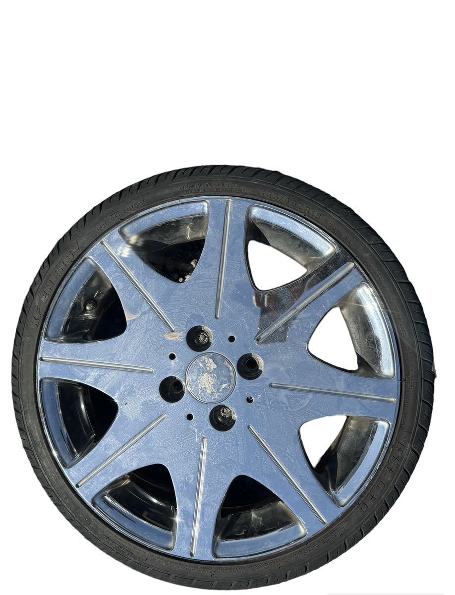 【E-Parts】【1382】タイヤホイール　４本　KUMHO ECSTA HS51 165/40ZR16 LEGZAS　16インチ　5.5J 4穴　PCD100_画像8