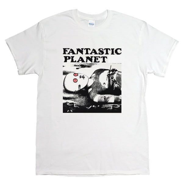 [Lサイズ]Fantastic Planet （ファンタスティック・プラネット） カルト SFアニメ映画 Tシャツ ホワイト_画像1