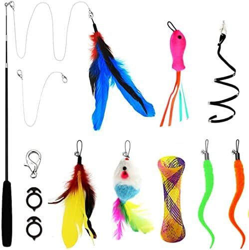 14 point set cat .... natural feather cat toy exchange ...anan publication model rod attaching ......14 point set cat. ..
