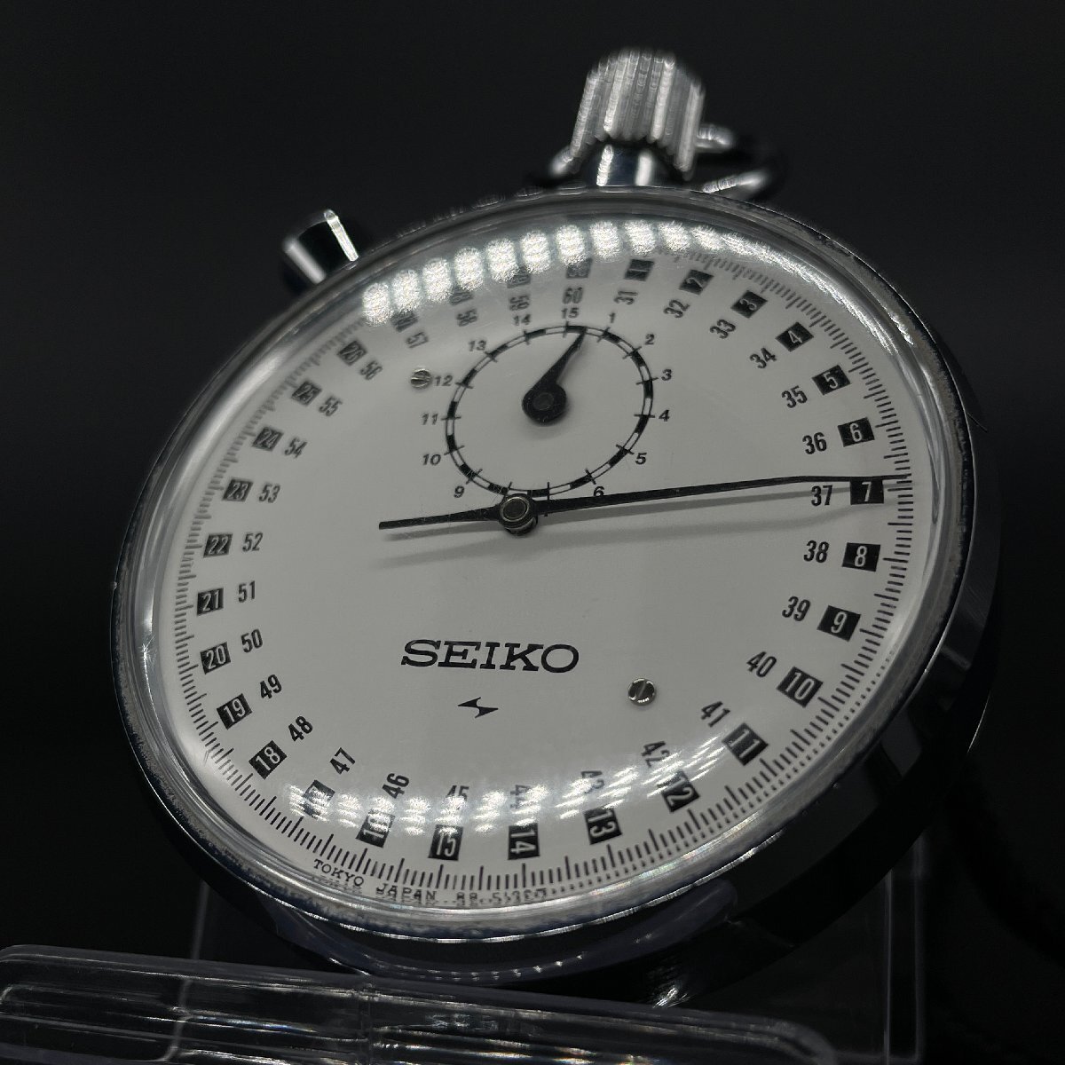 【80】良品 SEIKO セイコー ストップウォッチ 88-5061 稼働品 手巻き 機械式 箱付き USED品の画像6