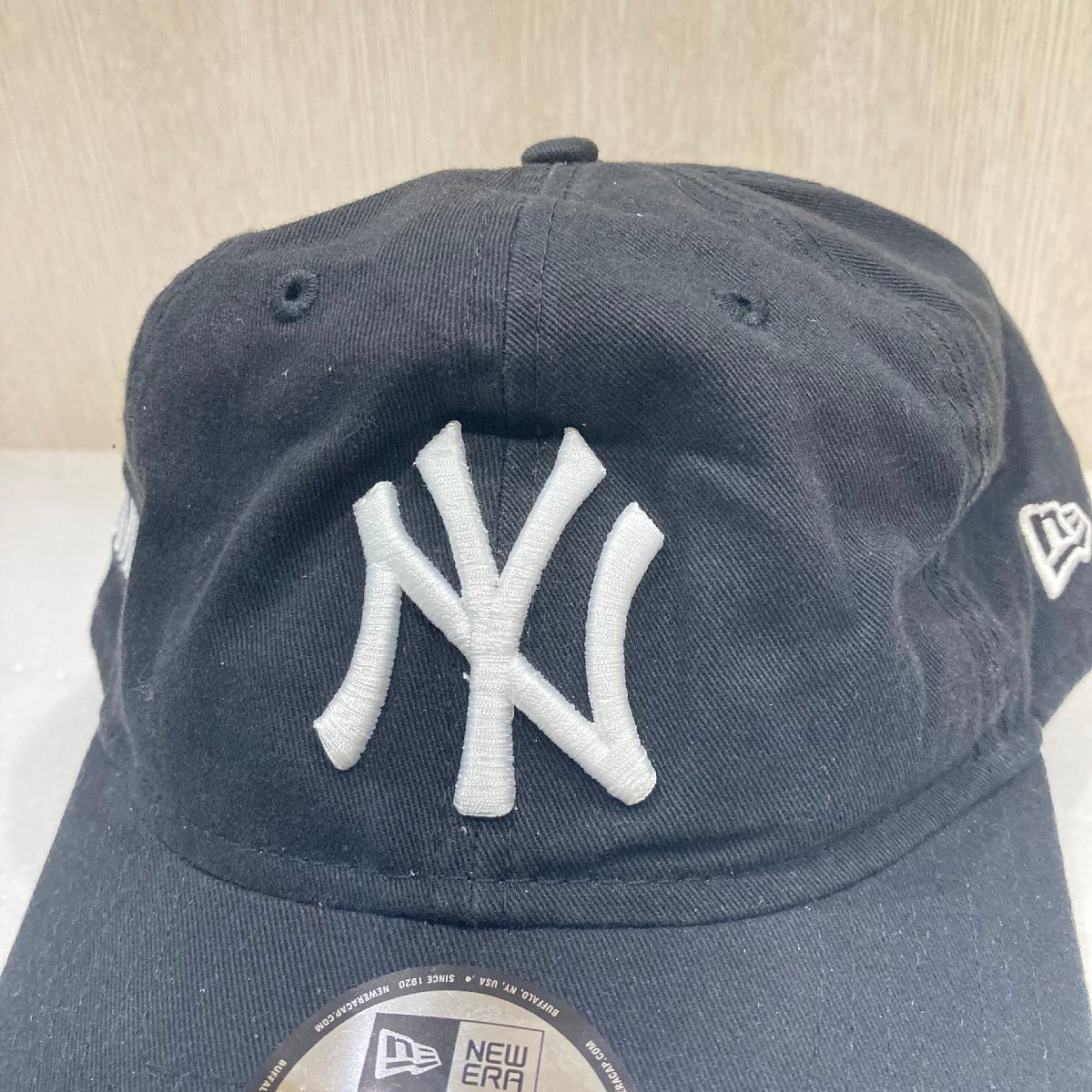 【76】 ⑦ 1円～ 長期保管品 MoMA LOGO ニューヨーク ヤンキース New York Yankees 野球帽子 NEWERA ニューエラ キャップ 帽子_画像3