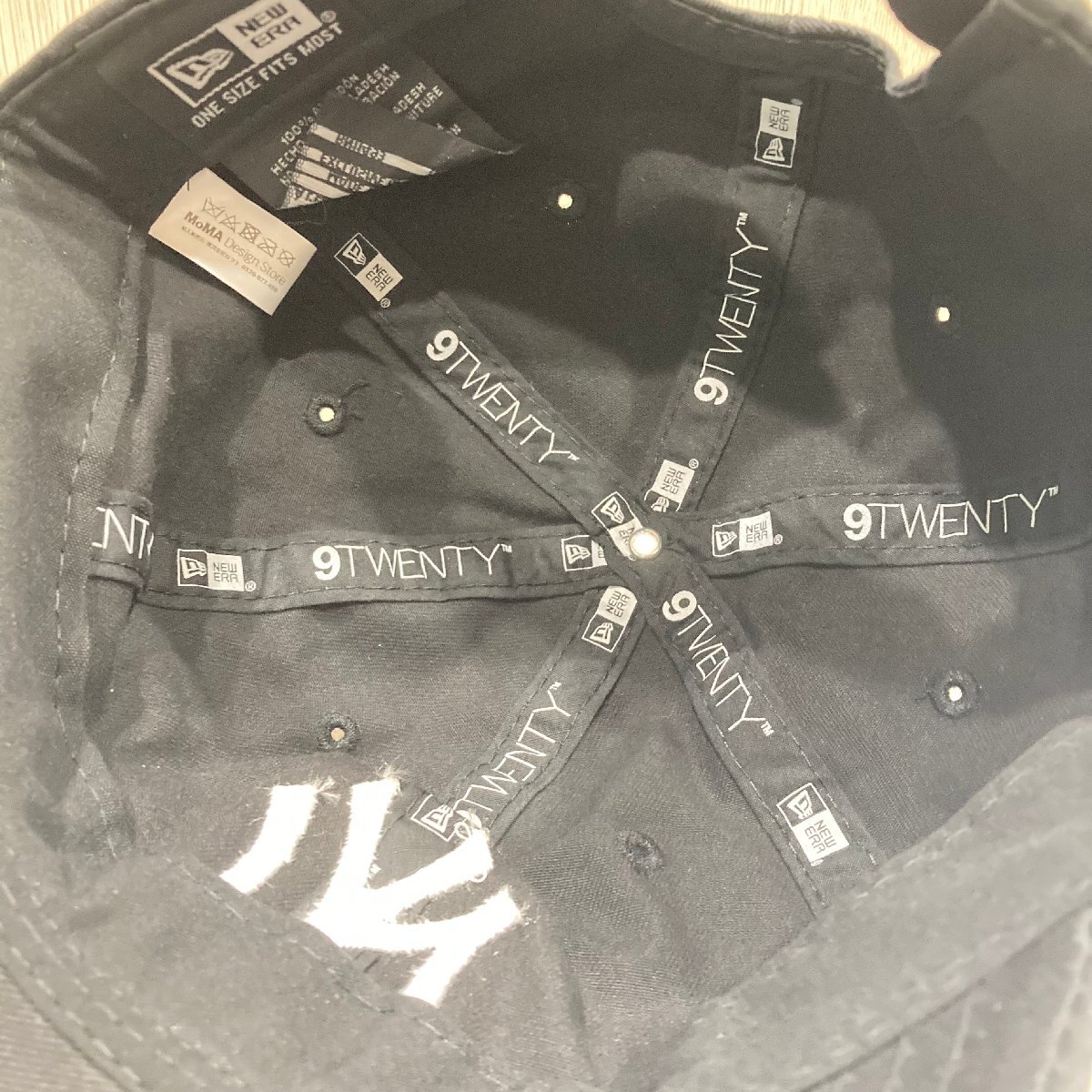 【76】 ⑦ 1円～ 長期保管品 MoMA LOGO ニューヨーク ヤンキース New York Yankees 野球帽子 NEWERA ニューエラ キャップ 帽子_画像8