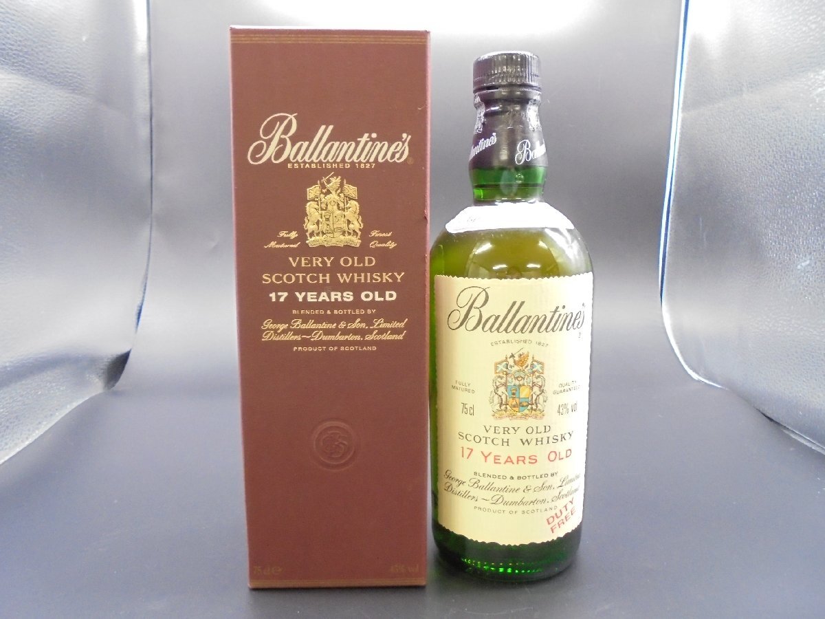 [80]1 jpy ~Ballantines aspidistra Thai n17 year Berry Old Scotch whisky 43% 750ml box attaching not yet . plug ②