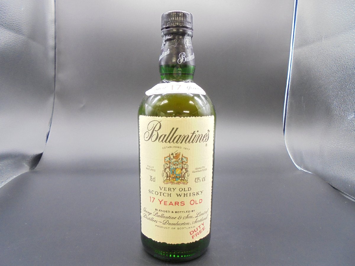 [80]1 jpy ~Ballantines aspidistra Thai n17 year Berry Old Scotch whisky 43% 750ml box attaching not yet . plug ②