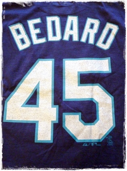 MLB　Seattle Mariners　メンズ 半袖　Tシャツ　♯45　エリック・べダード　BEDARD　シアトル　マリナーズ　アメリカ　野球　メジャー Ｍ_画像4