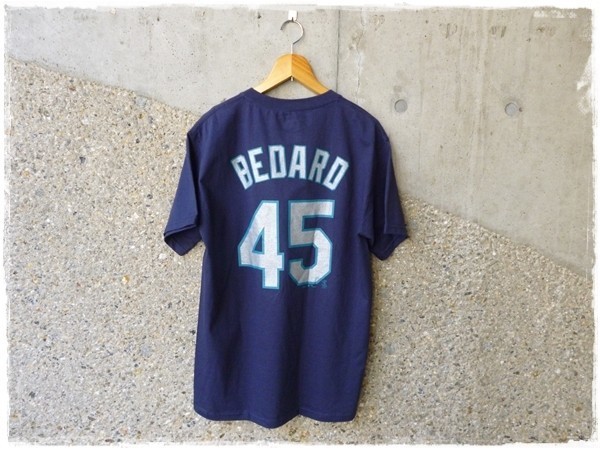 MLB　Seattle Mariners　メンズ 半袖　Tシャツ　♯45　エリック・べダード　BEDARD　シアトル　マリナーズ　アメリカ　野球　メジャー Ｍ_画像2
