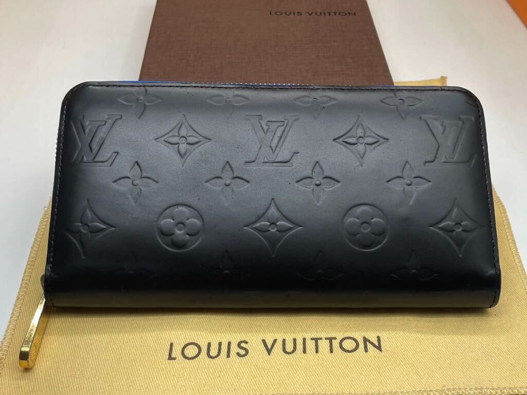 1円◇LOUISVUITTON◇ヴェルニ◇ジッピーウォレット◇ルイヴィトン◇モノグラム◇艶消し◇ブラック×ライトブルー◇ノワゼット◇長財布◇の画像2