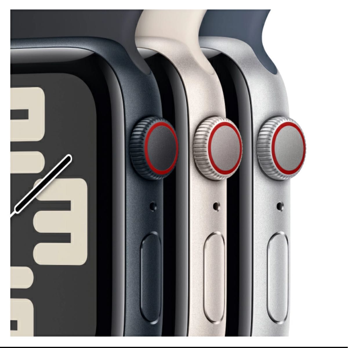 Apple Watch SE GPSモデル 40mmミッドナイトアルミニウムケースとミッドナイトスポーツバンド S/M 