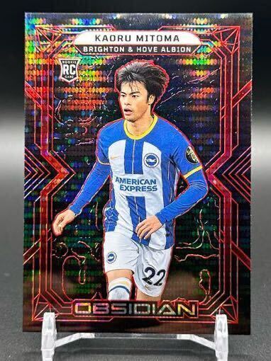 【30シリ】2022-23 Panini Obsidian Soccer Kaoru Mitoma RC Brighton Red Pulsar /30 三笘 ルーキーの画像1