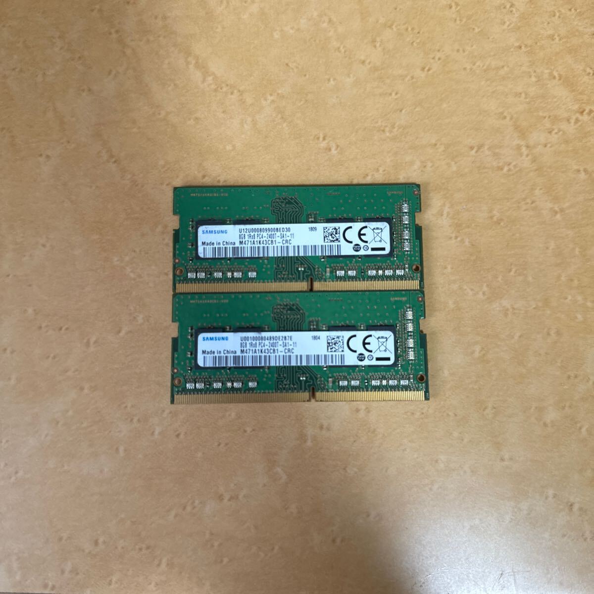 SAMAUNG 8GB 1Rx8 PC4 2400T SA1-11（ノートパソコン用）_画像1