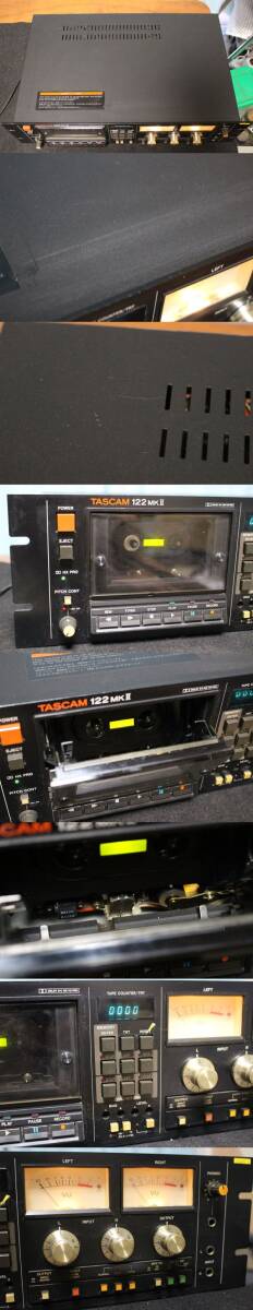 ジャンク品 TASCAM 122MKⅡカセットデッキ 3ヘッド_画像2