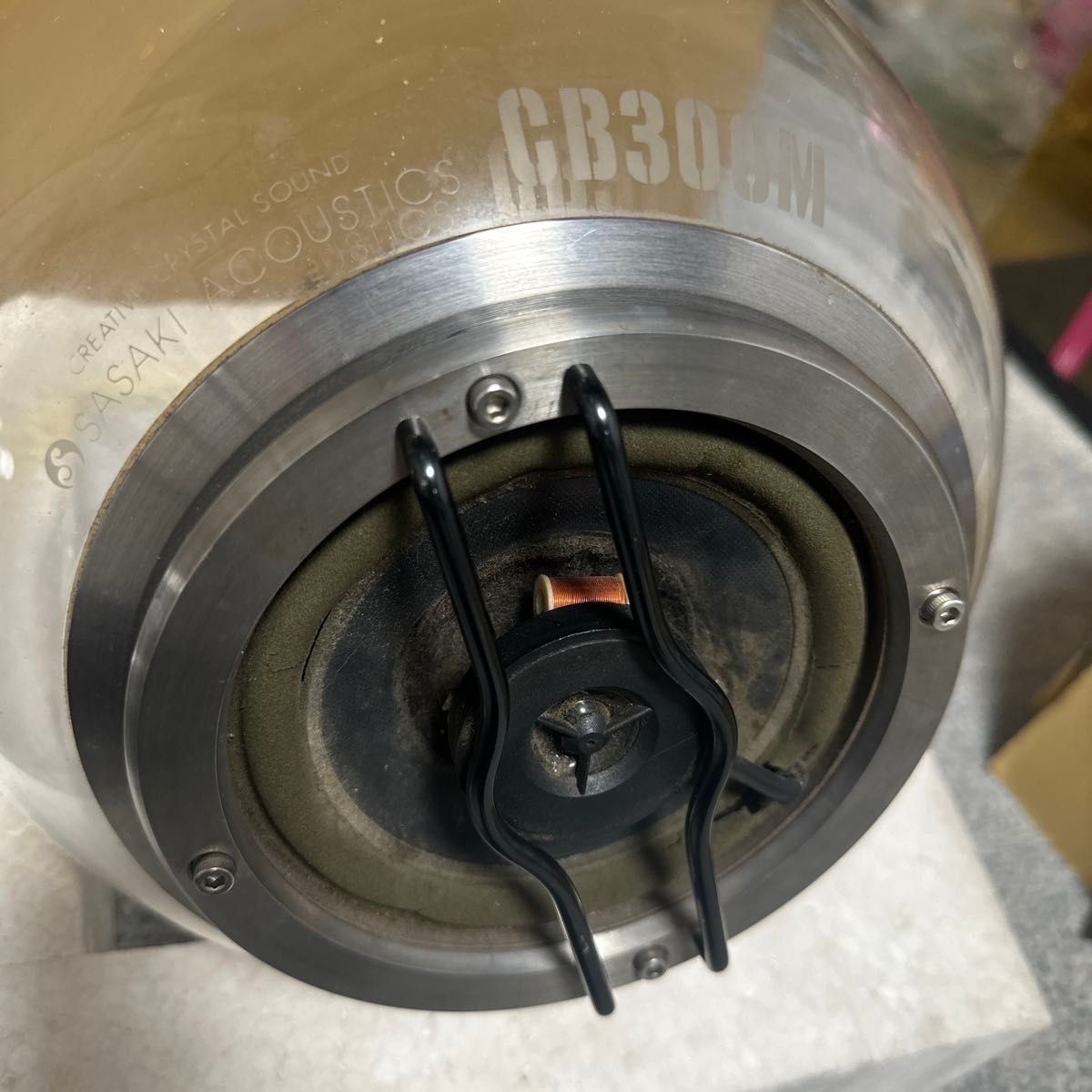レア品 佐々木硝子 ガラス製スピーカー CB300M SASAKI ACOUSTICS レア品 佐々木硝子 ガラス製スピーカー CB300M SASAKI ACOUSTICS