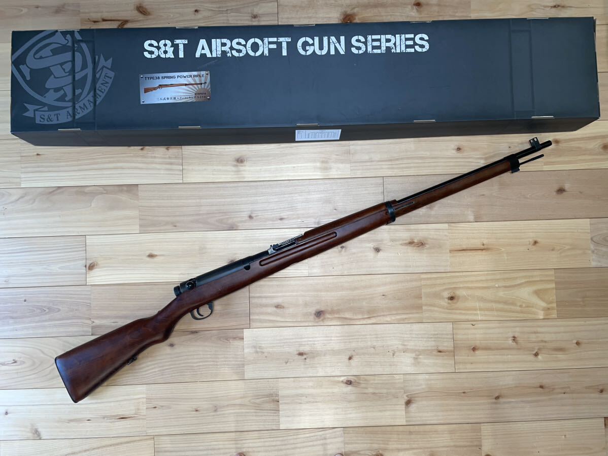 中古 S&T製 三八式歩兵銃 箱あり説明書無し 検索九七式 モシンナガン モーゼルkar98k_画像1