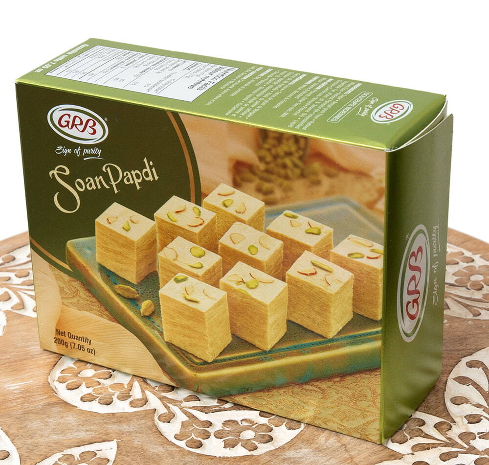 インドのお菓子 ソーンパブディ ソーンパプディ 激甘 SOAN PAPDI 200g(GRB) 甘いお菓子 お買い得 お試し 食品 食材_画像2