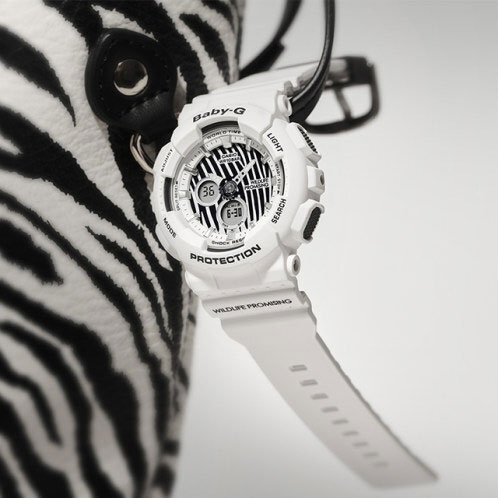  new goods 1 jpy limitation BABY-G[ zebra ] Washington article approximately . raw animal protection group collaboration 10 atmospheric pressure waterproof Casio wristwatch G-SHOCK boys lady's 