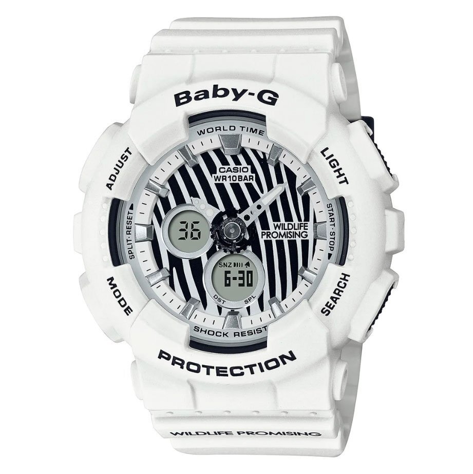  new goods 1 jpy limitation BABY-G[ zebra ] Washington article approximately . raw animal protection group collaboration 10 atmospheric pressure waterproof Casio wristwatch G-SHOCK boys lady's 