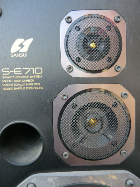 SANSUI S-E710  スピーカー 3ウェイ ペアスピーカー 2個セット 山水電機の画像6