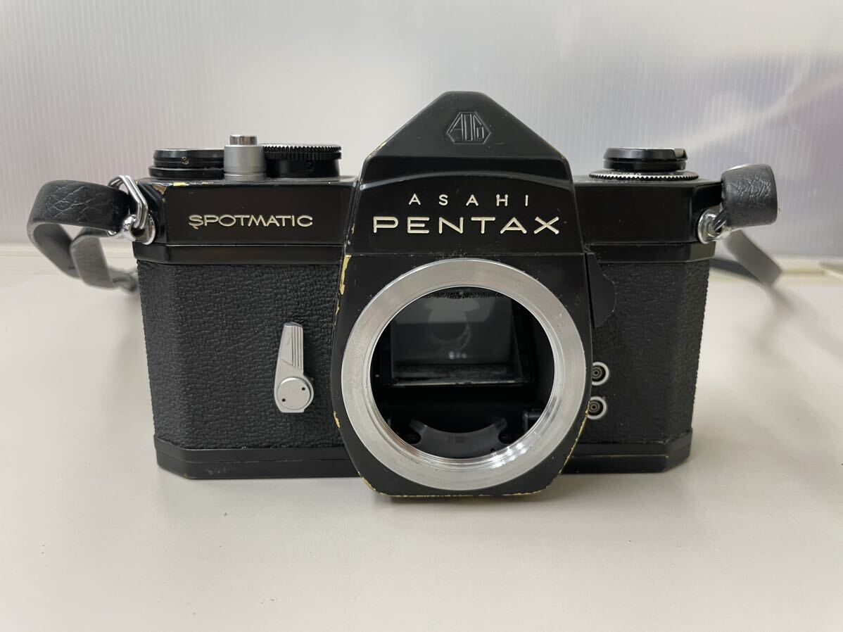 ！AR☆ PENTAX SPOTMATIC SP フィルムカメラ ボディ ストラップ付き ペンタックス ブラック レトロカメラ カメラの画像1