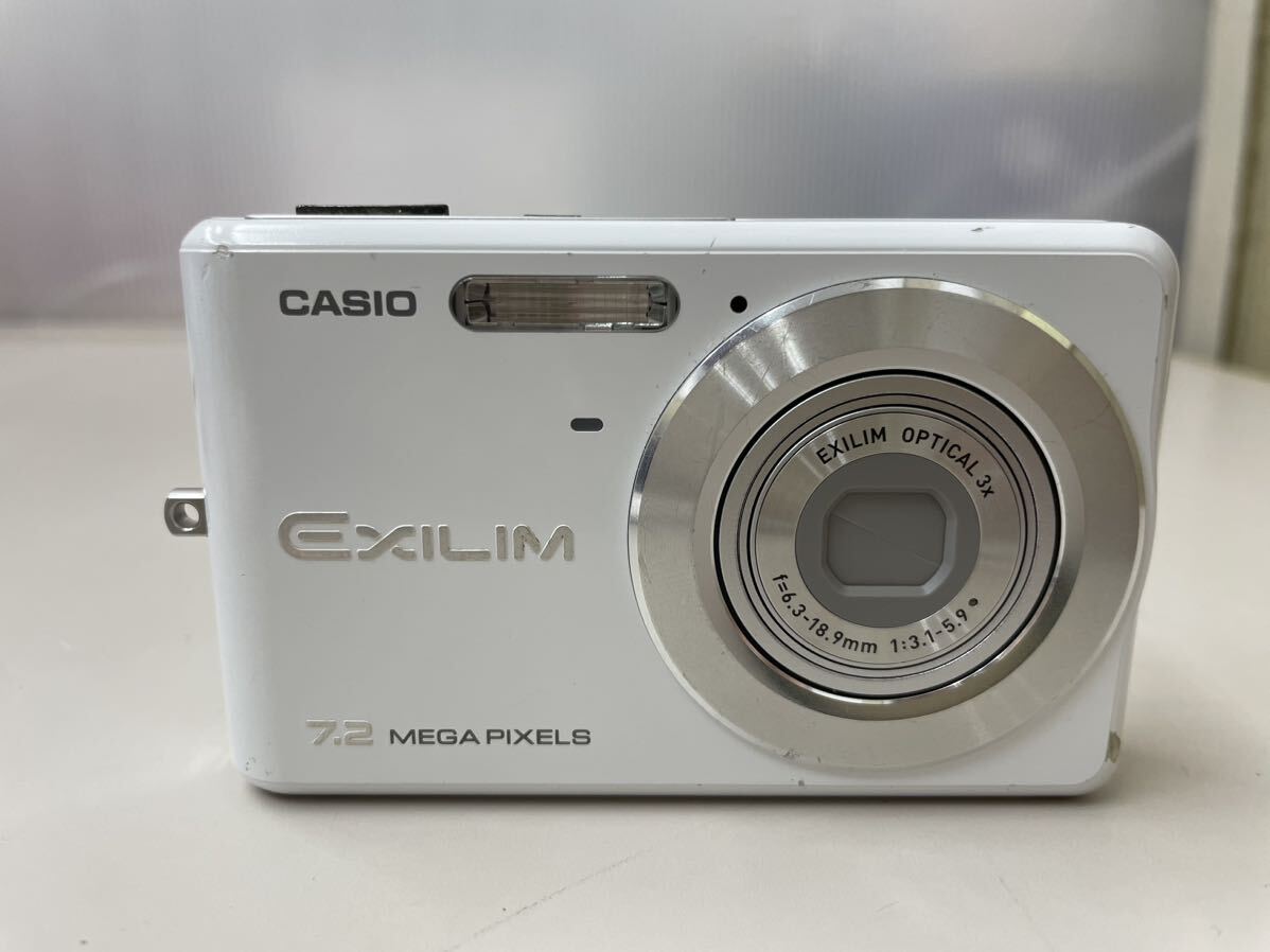 HK☆ ジャンク CASIO EXILIM コンパクトデジタルカメラ EX-Z77 ホワイト カシオ デジタルカメラ デジカメ カメラ エクシリム _画像1