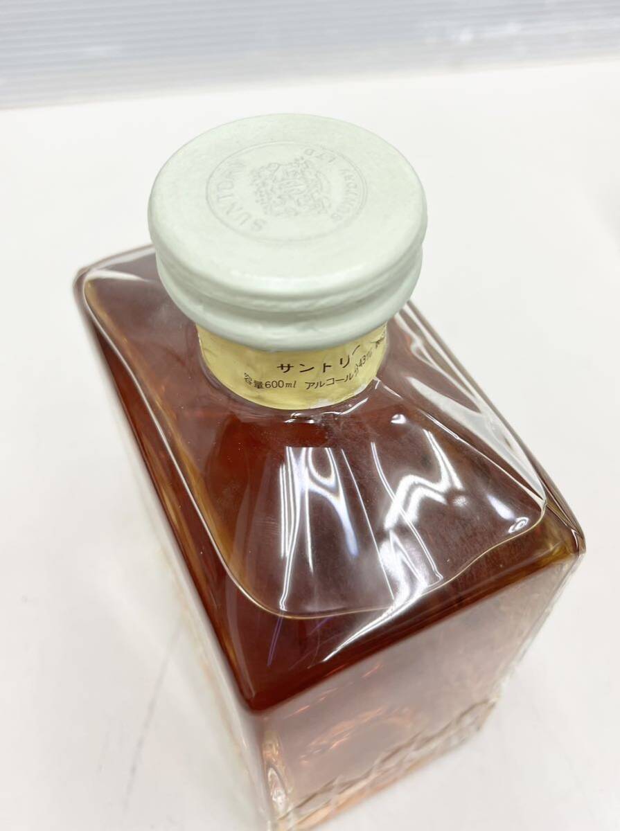 ※AK◆ 未開栓 SUNTORY サントリー ウイスキー IMPERIAL インペリアル カガミクリスタル 600ml 43% 替栓 古酒 特級 国産_画像6