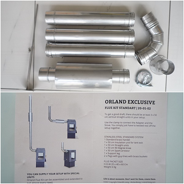 S7 Orland Stove オーランド 薪ストーブ 煙突付 札幌市中央区店頭受取可 開封未使用 テントストーブ_画像4