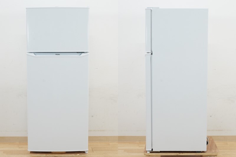 前ダ:【ハイアール】2ドア 冷凍冷蔵庫 130L JR-N130A 2020年 すっきりポケット 耐熱性能天板 高さ調整可能トレイ ★送料無料★_画像2
