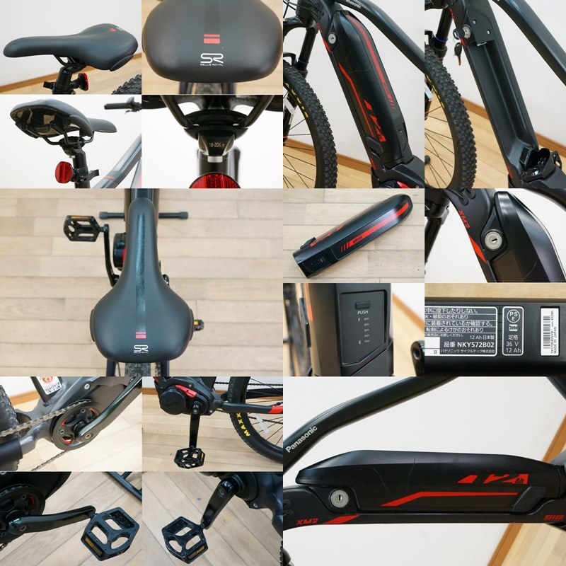 東ハ:【パナソニック】電動アシスト自転車 e-MTB XM2 エックスエムツー BE-EWM240B 27.5型 マウンテンバイク 22段変速 eバイク の画像6