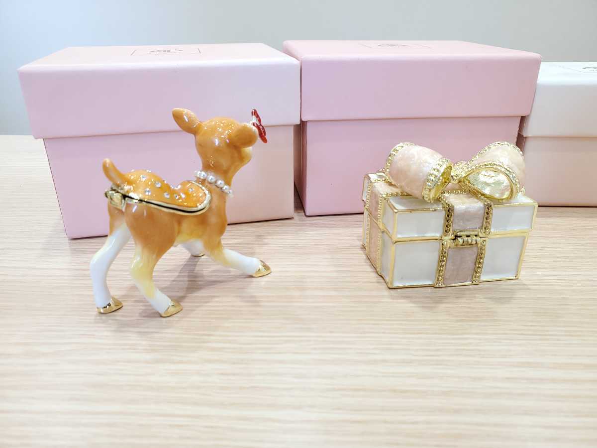 H【PICALS】ジュエリーボックス ピィアース ピカルス アクセサリーケース ブランド 猫 キティ ラグドール シャム バンビ ピッグ 現状品_画像6