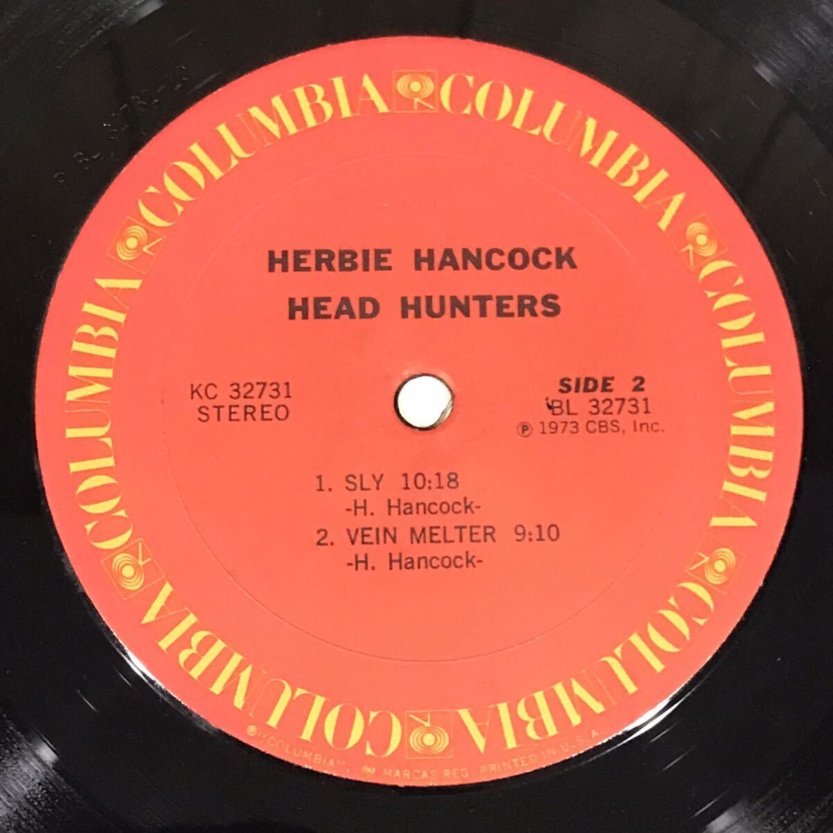  rare shrink attaching US original record the first times KC standard HERBIE HANCOCK / HEAD HUNTERS on COLUMBIA US ORIGINAL PRESS w/SHRINK WRAP NEAR MINT- beautiful goods 