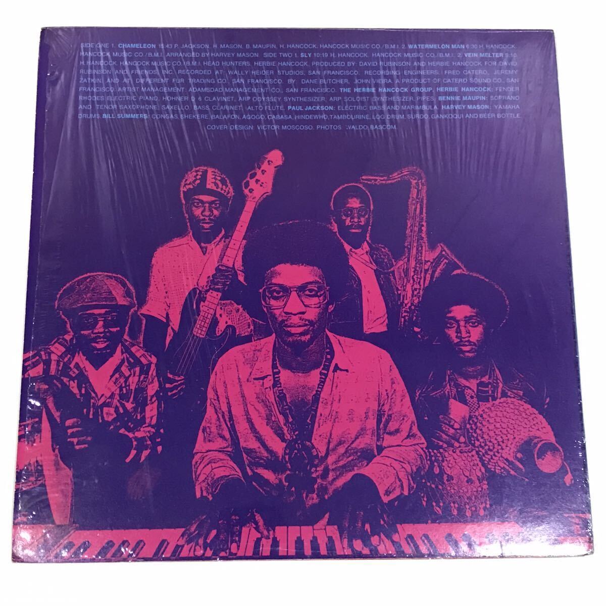  rare shrink attaching US original record the first times KC standard HERBIE HANCOCK / HEAD HUNTERS on COLUMBIA US ORIGINAL PRESS w/SHRINK WRAP NEAR MINT- beautiful goods 