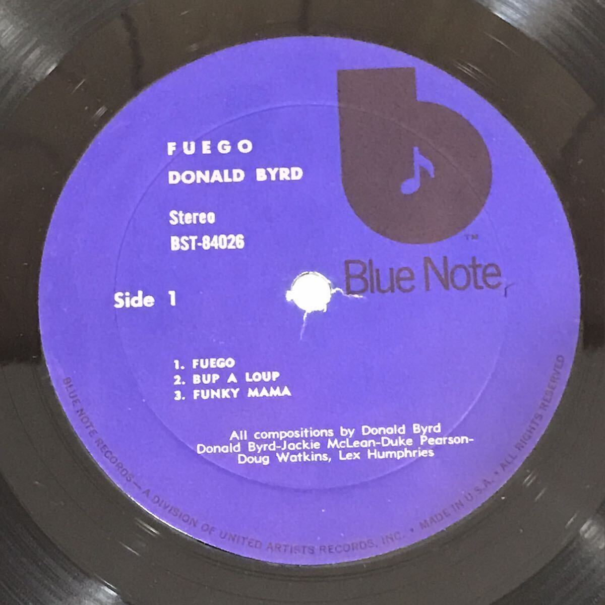 “RVG”刻印入り US盤 DINALD BYRD / FUEGO on BLUE NOTE RECORDS JACKIE McLEAN DUKE PEARSON DOUG WATKINS LEX HUMPHRIES EX+_画像8